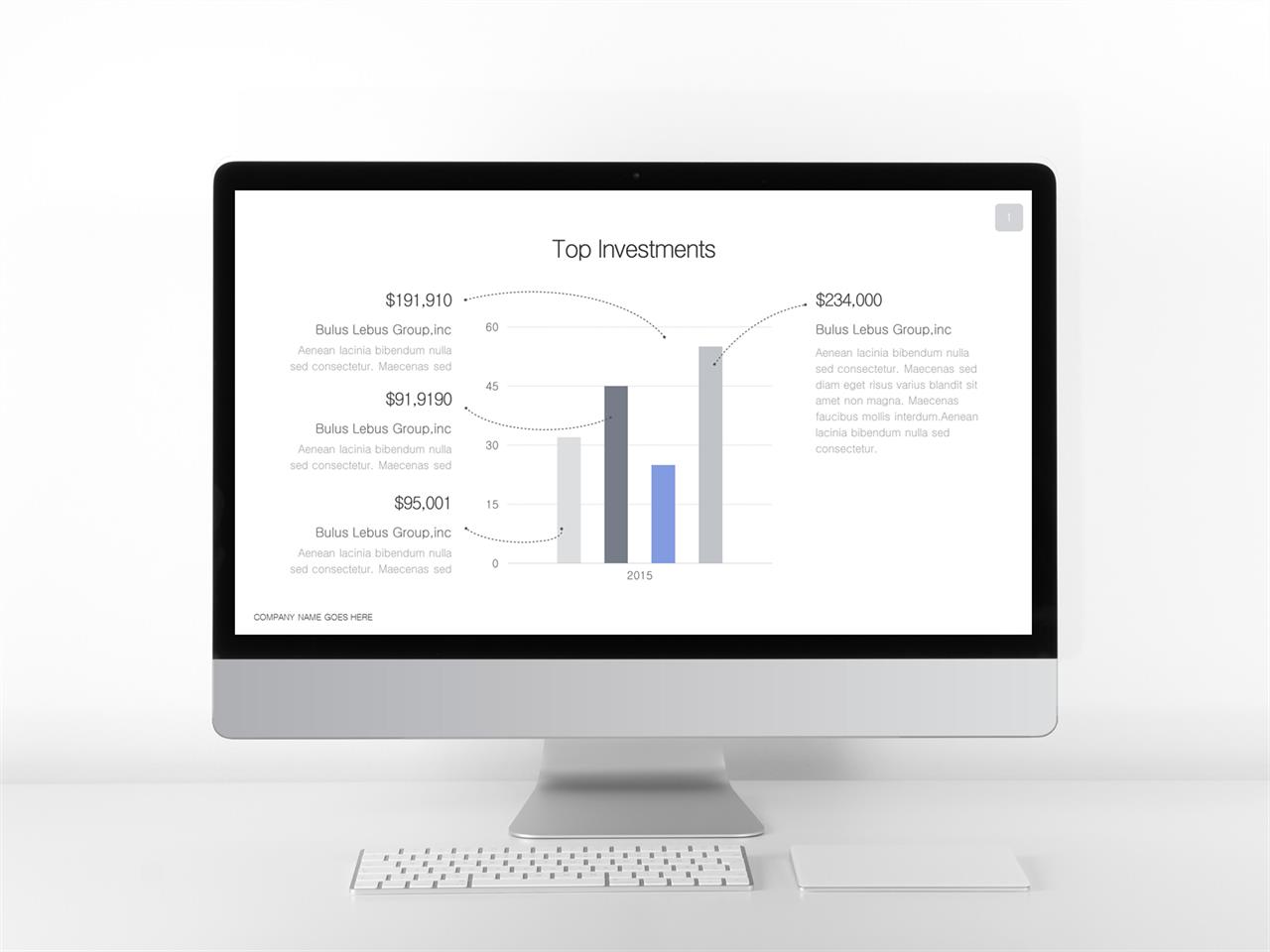 PPT자동차트 세로막대형  매력적인 POWERPOINT탬플릿 제작 미리보기