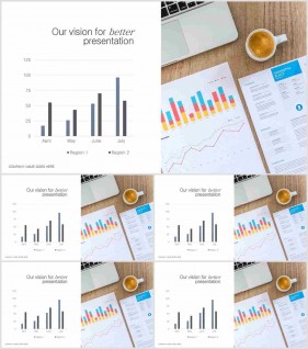 PPT자동차트 세로막대형  매력적인 POWERPOINT양식 제작