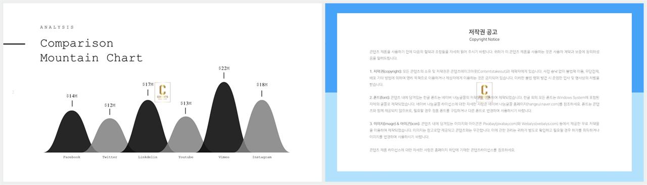 PPT자동차트 세로막대형  다양한 주제에 어울리는 파워포인트테마 디자인 상세보기