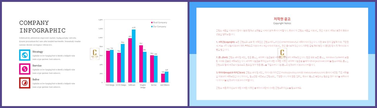 PPT자동차트 세로막대기형  고급스럽운 POWERPOINT테마 디자인 상세보기