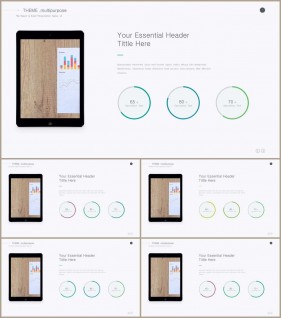 PPT자동차트 환상형  발표용 POWERPOINT테마 디자인