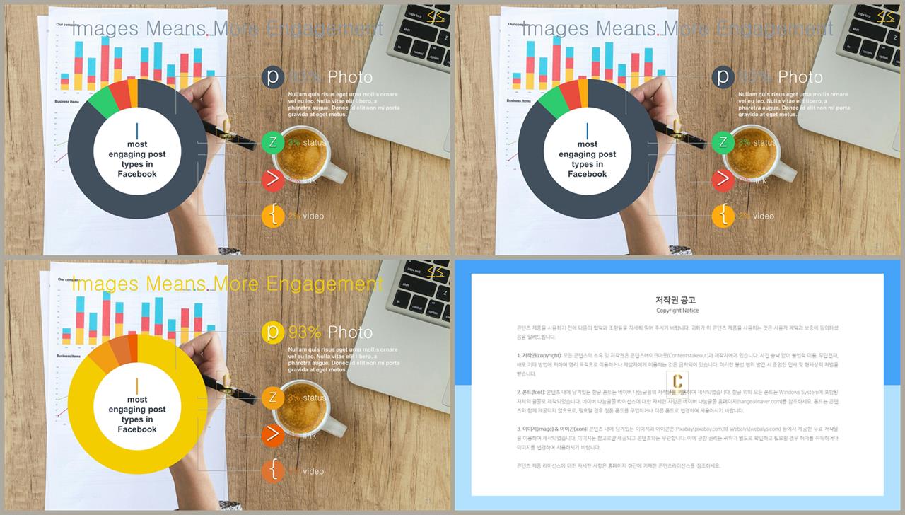 PPT자동차트 환상형  멋진 PPT서식 만들기 상세보기