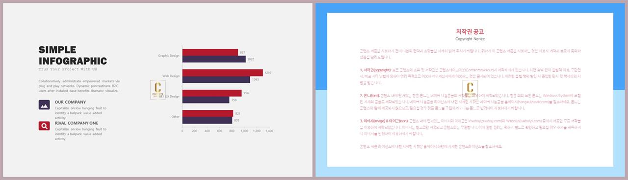 PPT자동차트 가로막대기형  시선을 사로잡는 피피티테마 만들기 상세보기