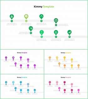 PPT다이어그램 진행상황형  발표용 POWERPOINT템플릿 다운로드