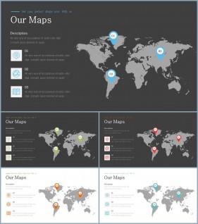 PPT인포그래픽 세계지도맵  고퀄리티 파워포인트서식 사이트