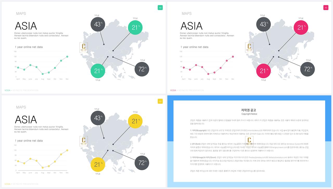 PPT인포그래픽 지도맵  시선을 사로잡는 파워포인트서식 디자인 상세보기