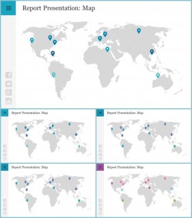 PPT인포그래픽 세계지도  발표용 피피티탬플릿 다운로드