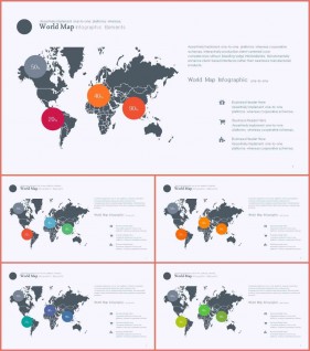 PPT인포그래픽 세계지도맵  고퀄리티 PPT템플릿 사이트