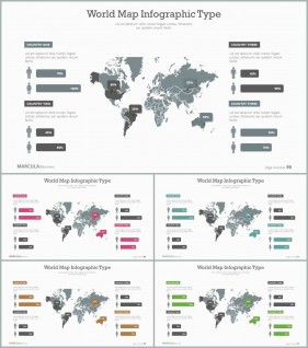 PPT인포그래픽 세계지도형  프로급 파워포인트템플릿 제작