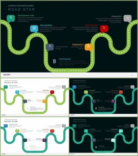 PPT인포그래픽 교통도구  고퀄리티 파워포인트테마 디자인