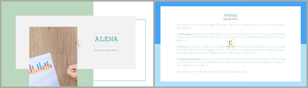 PPT레이아웃 좌우로 분림형  고급형 피피티서식 디자인 상세보기