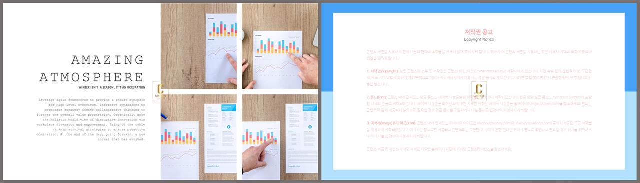 PPT레이아웃 좌우형  프로급 피피티서식 디자인 상세보기